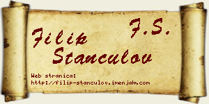 Filip Stančulov vizit kartica